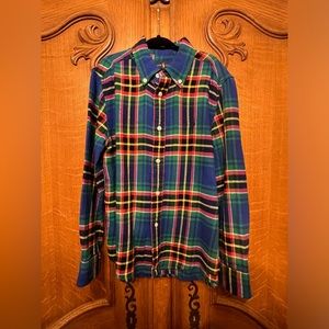 Boys Long Sleeve Flannel Shirt